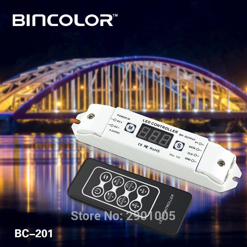 LED Pixel SPI Strip Controller RGB RGBW Dimmer DC5V-24V Digital Addressable Control 2801 2811 2812 8806 IC Tape Strip Lights