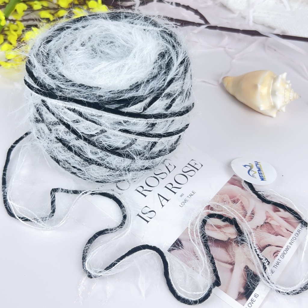 80g Hand Mixed Yarn for Knitting Fancy Knit Yarn Hand Crochet Thread Yarn Mix Crochet Line Handmade Bag Sweater: PURPLE