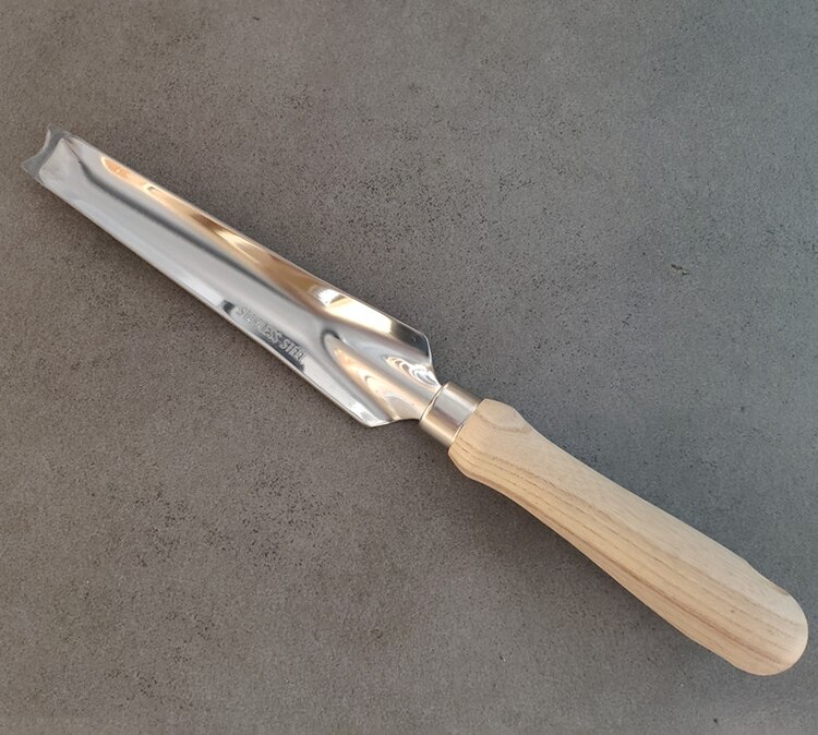 Hand Tool Weeding And Planting Knife Garden Hand Weeding Trowel: ash wooden handle