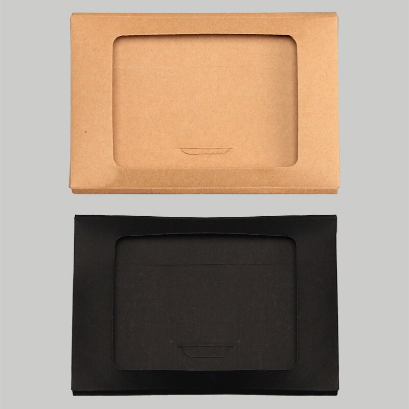 10pcs Kraft paper Envelope Box Window Bag Invitation Cards Packaging Wedding Party Favor Storage Bag
