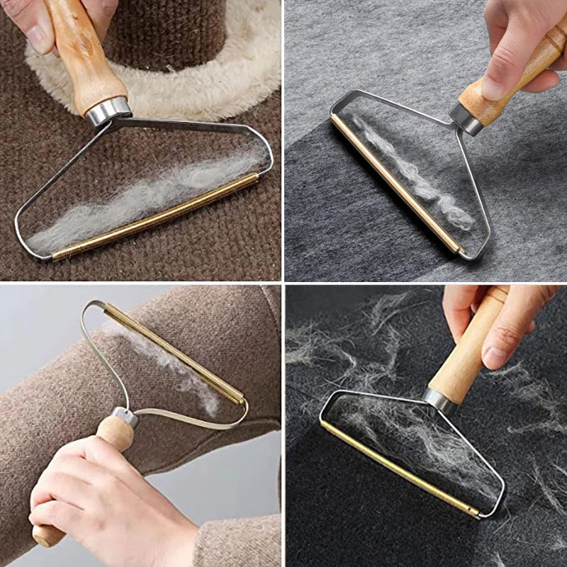 Agent d'épilation manuel Portable, tapis, manteau en laine, vêtements, brosse de rasoir, outil boule dépilatoire, tricot en peluche, rasoir Double face