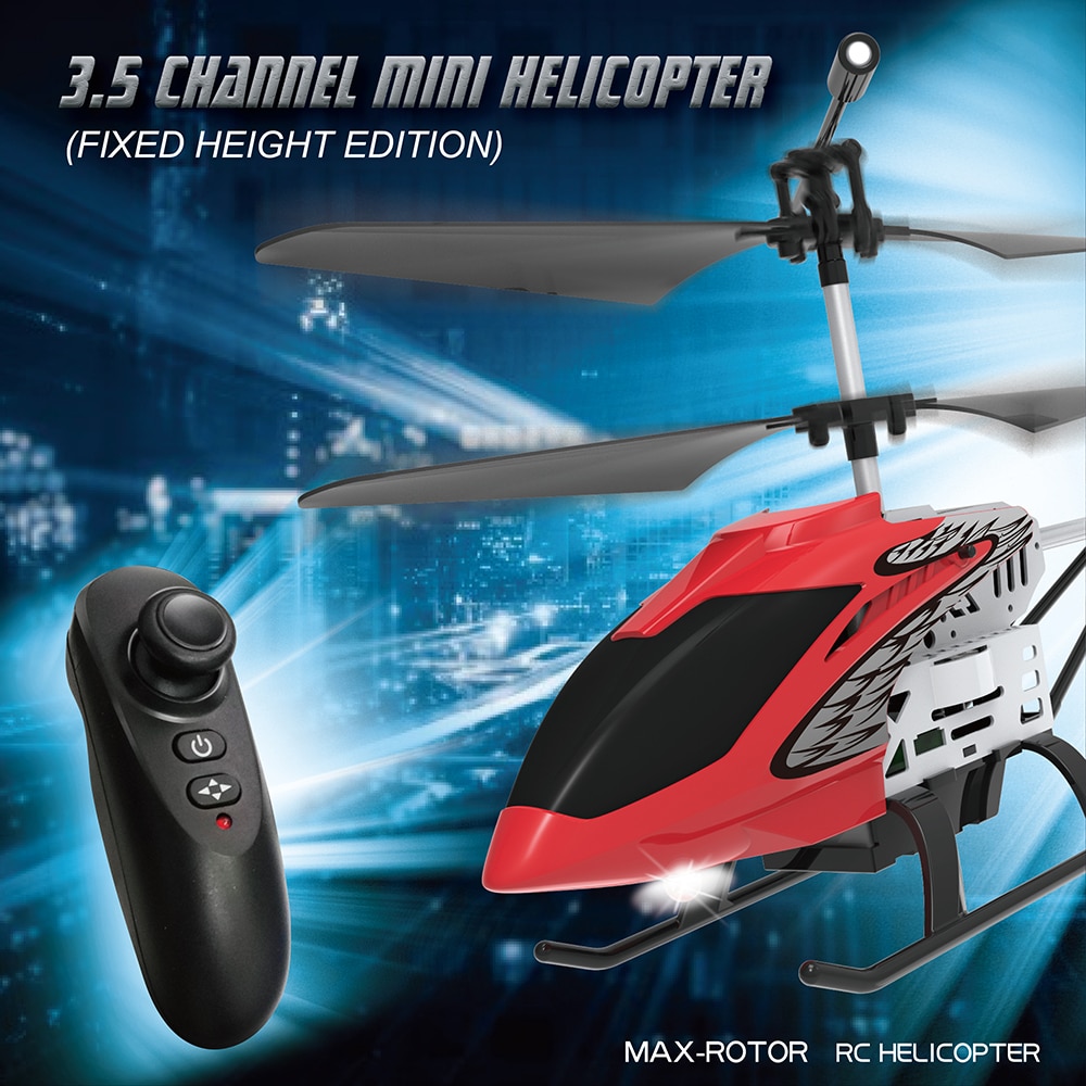 Helicopter Metalen Mini Rc Drone Rc Helicopter 3.5 Ch One-Key Vlucht Helicoptero Outdoor Funny Dron 2.4Ghz Afstandsbediening drone Kids Speelgoed