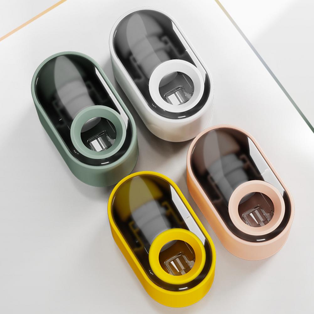 Wall Mounted Toothpaste Squeezer Waterproof PC Automatic Toothpaste Dispenser dispensador pasta dientes bathroom accessories