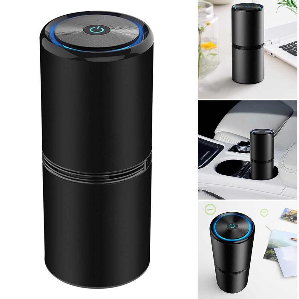Air Purifier Small Air Cleaner USB Charging Low Noise Portable Remove Dust for Home Car Car Styling