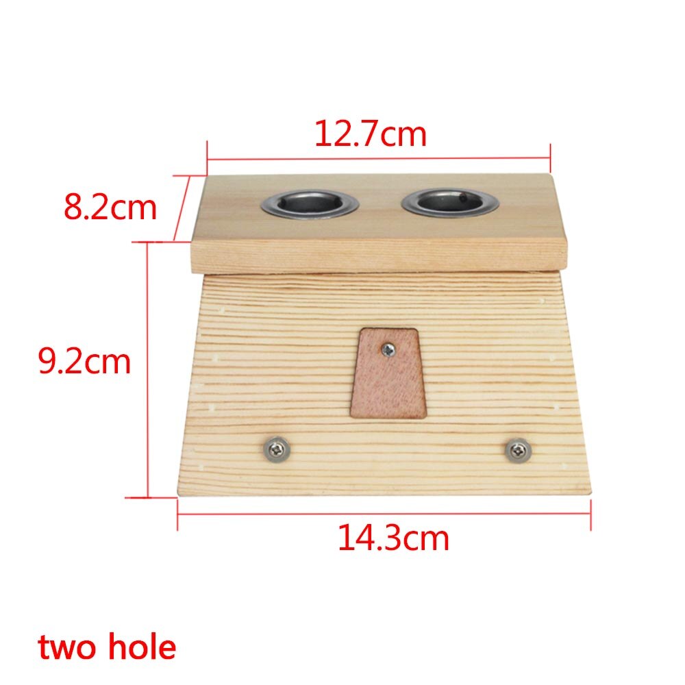 Individuals at home use wooden moxibustion boxes with one hole / two holes / three holes / four holes / six holes, insulated by: two hole