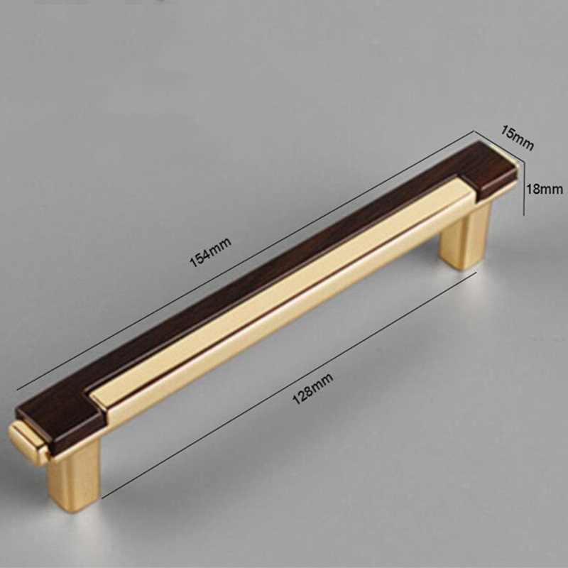 Pomos de armario para cocina, tiradores modernos para cajón, negro, plateado, herrajes para puerta,: Chocolate