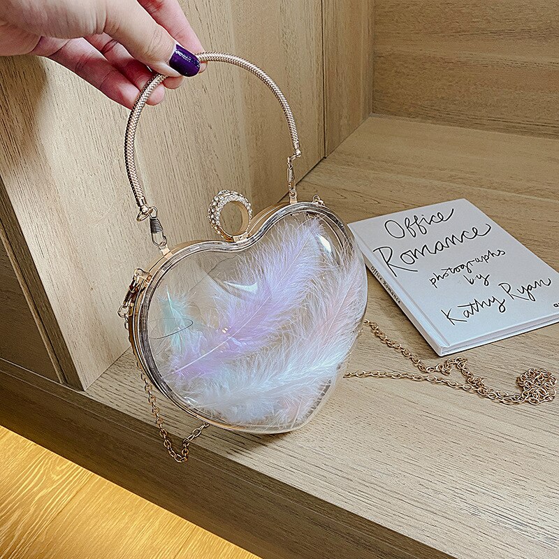 Acryl Clear Alien Schoudertas Voor Vrouwen Komen Crossbody Tassen Met Ketting Transparant Avond Clutch Pvc Handtassen