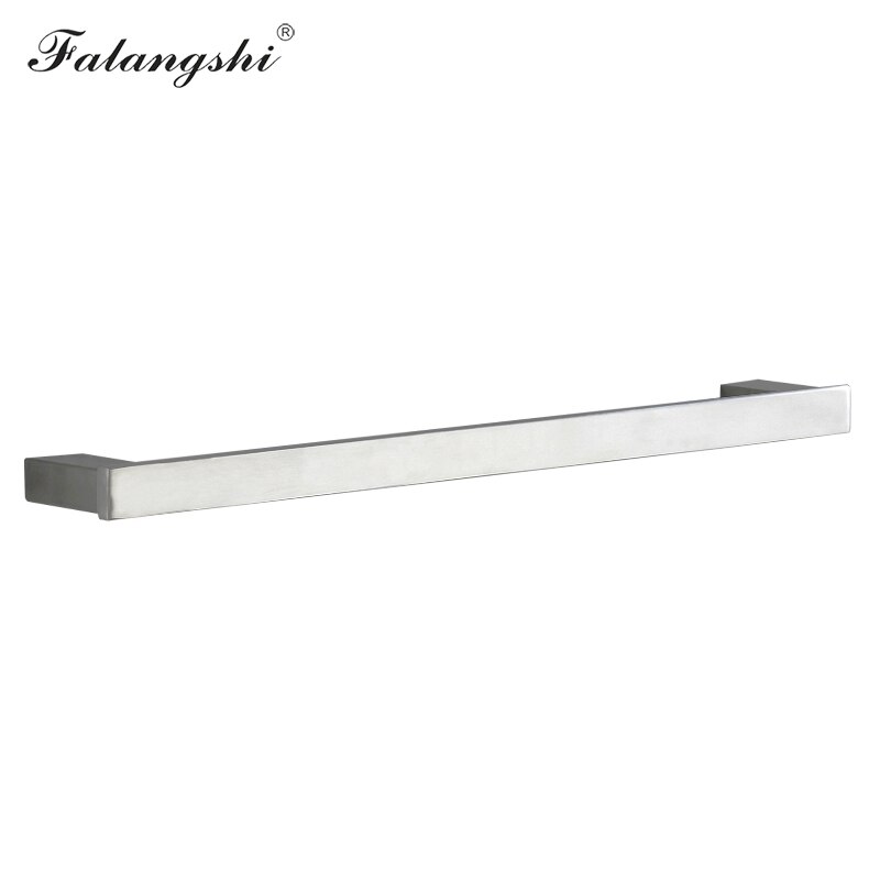 Brushed Bathroom Hardware Set 304 Stainless Steel Robe Hook Paper Holder Towel Bar Wall Mounted Bathroom Accessories WB8852: 60cm Towel Bar