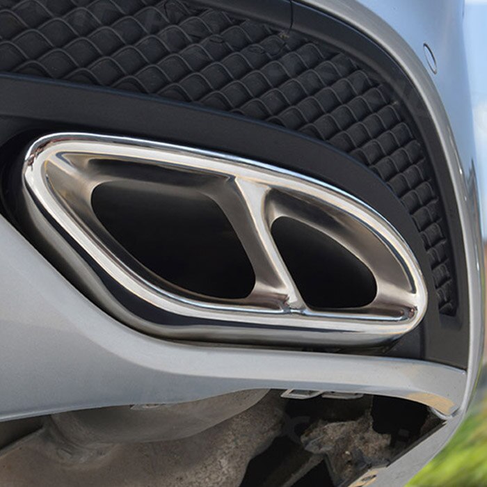 De superior para Mercedes Benz GLC A B C EClass W205 Coupe W213 W176 W246 -17 accesorio del coche AMG de recorte cubierta de acero 304