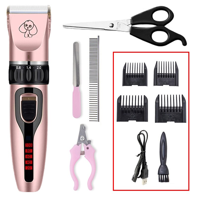 Pet Clipper Voor Honden Tondeuse Elektrische Hond Clipper Kat/Konijn Grooming Tool Haar Machine Remover Kapsel Voor Dieren: R-Power New D