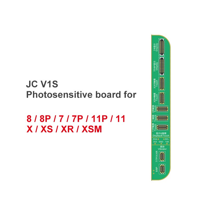 JC-programador de huella dactilar para IPHONE 7, 8, 8P, X, tono fotosensible, batería de choque táctil, matriz de puntos, X-11 PRO MAX: photosensive board