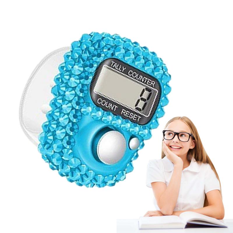 Electronic Finger Counter Hand Counter Clicker Manual Digital Finger Counter Pitch Counter Mini LCD Display Electronic