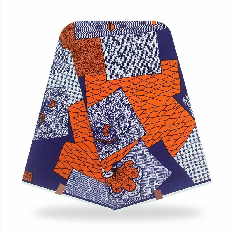 african original wax african print fabric for wedding dress tissue african fabric 100% cotton wax fabric: Purple