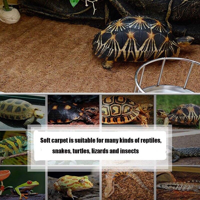 Jeyl Reptiel Matten, Kokospalm Tapijt, Gebruikt Om Huisdier Hagedissen, Slangen, Schildpadden, konijnen En Andere Reptiel Benodigdheden (2 Foto 'S)