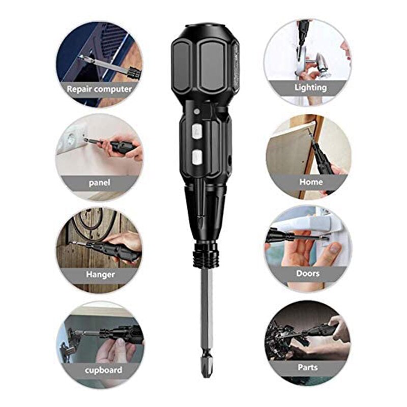 ! 4.2V Mini Electric Household Electric Screwdriver Drill Tool USB Charging Convenient Automatic Screwdriver Tool