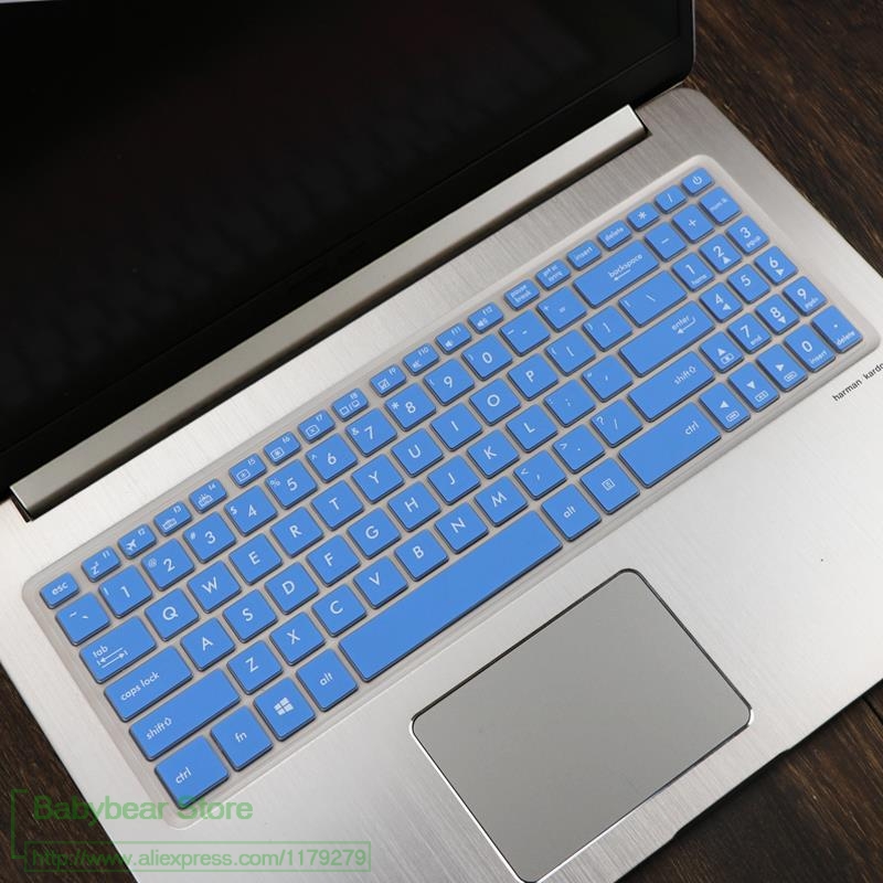 15.6 cal osłona klawiatury skórka ochronna do asusa VivoBook Pro 15 N580G N580GD N580VD N580 M580 NX580VD YX570ZD YX570ud YX570: blue
