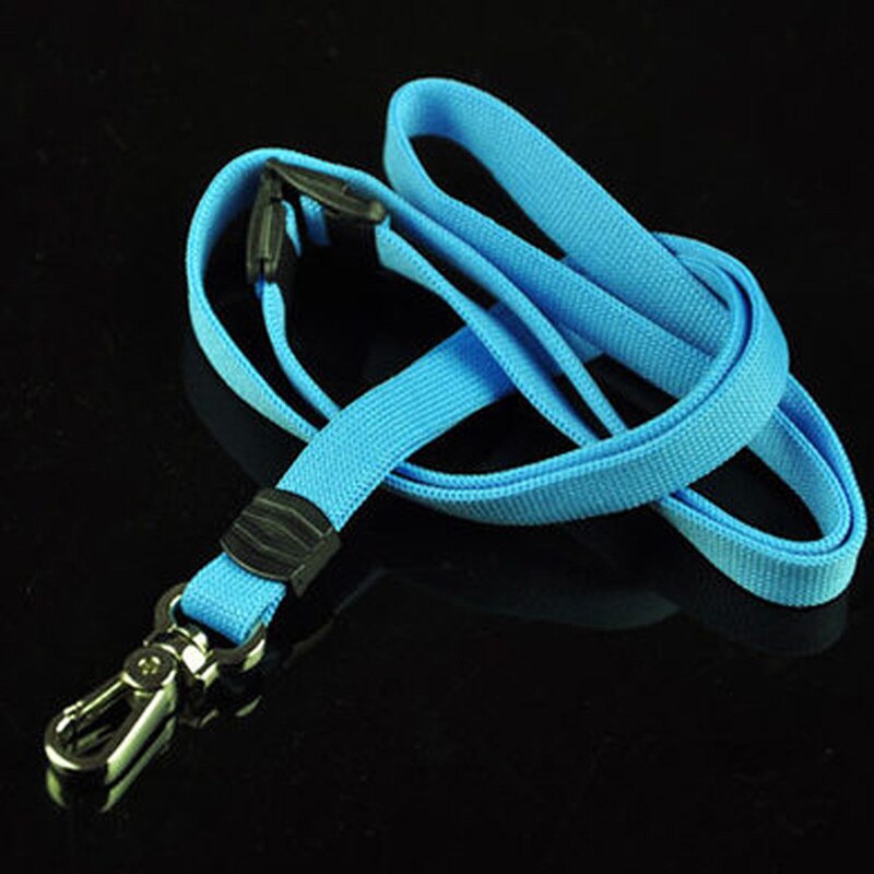 7 kleuren mooie en duurzame fluit accessoires lanyard 10mm*485mm: Hemelsblauw