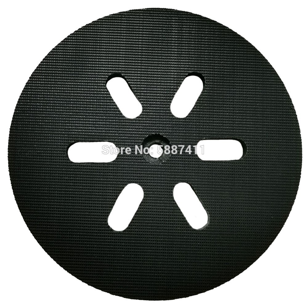 Adhesive Abrasive Pad 5" Sanding Backing Plate with 6 Holes