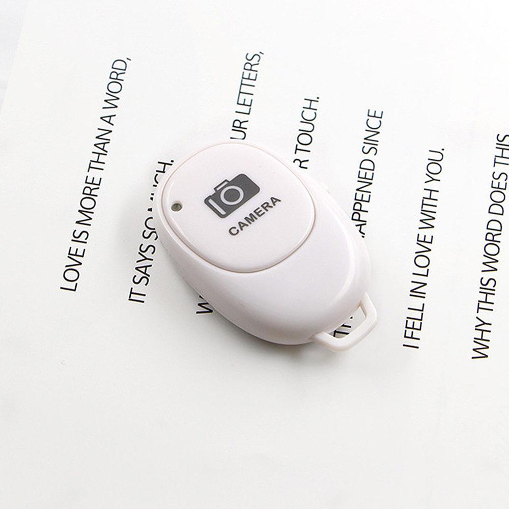 Le système sans fil Bluetooth Selfie Android \ IOS téléphone portable Selfie artefact obturateur télécommande: WHITE