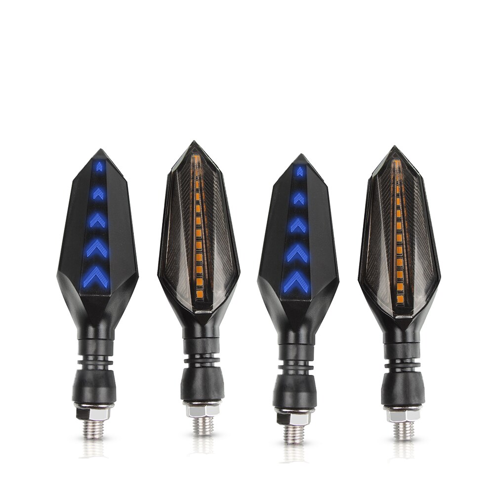 Clignotant en cours d'exécution lumières Flash | Moto pour SUZUKI GSXS 125 150 750 1000 F ABS GSXS750 GSXS1000: 2 Pair blue