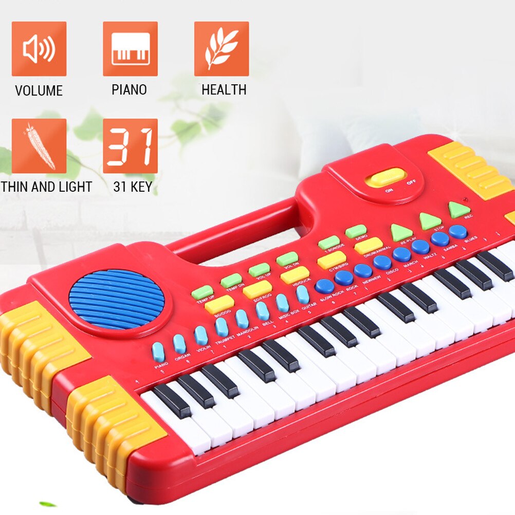 Kids Piano 31 Toetsen Mini Elektronische Orgel Muzikale Piano Onderwijs Toetsenbord Educatief Speelgoed Voor Kids Kinderen