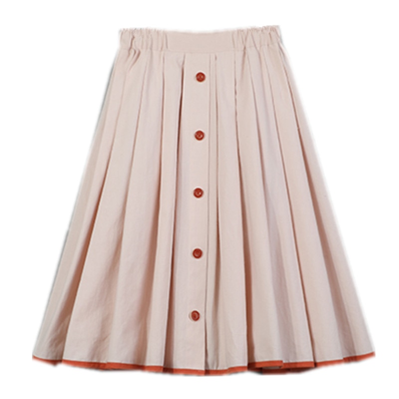 Jupes d'été pour filles de 4-14 ans | Jupes plissées décontracté en coton, beige et noir, vêtements avec jupe évasée, à la , pour enfants filles