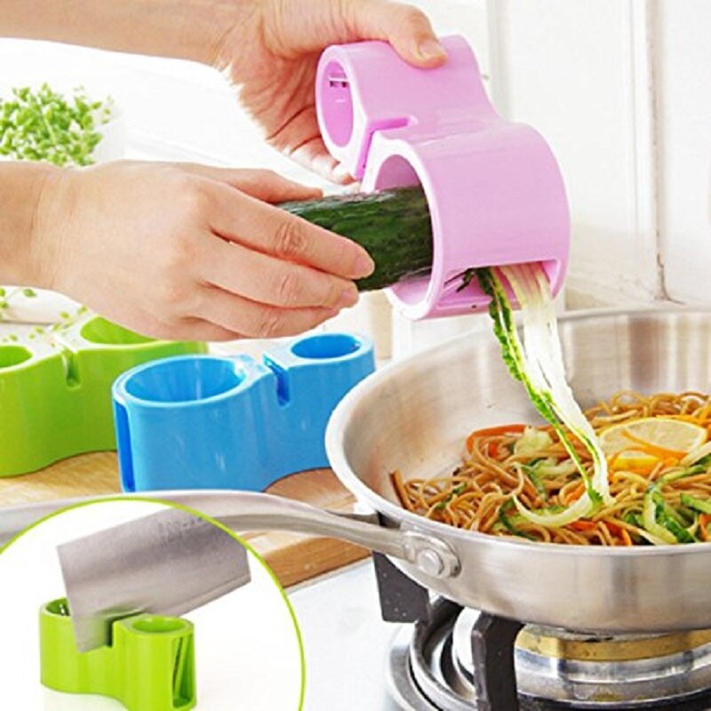 Cortadores multifuncionales en espiral para vegetales, rallador doble, cortador de fideos Premium, máquina de Pasta de calabacín, afilador de cuchillos
