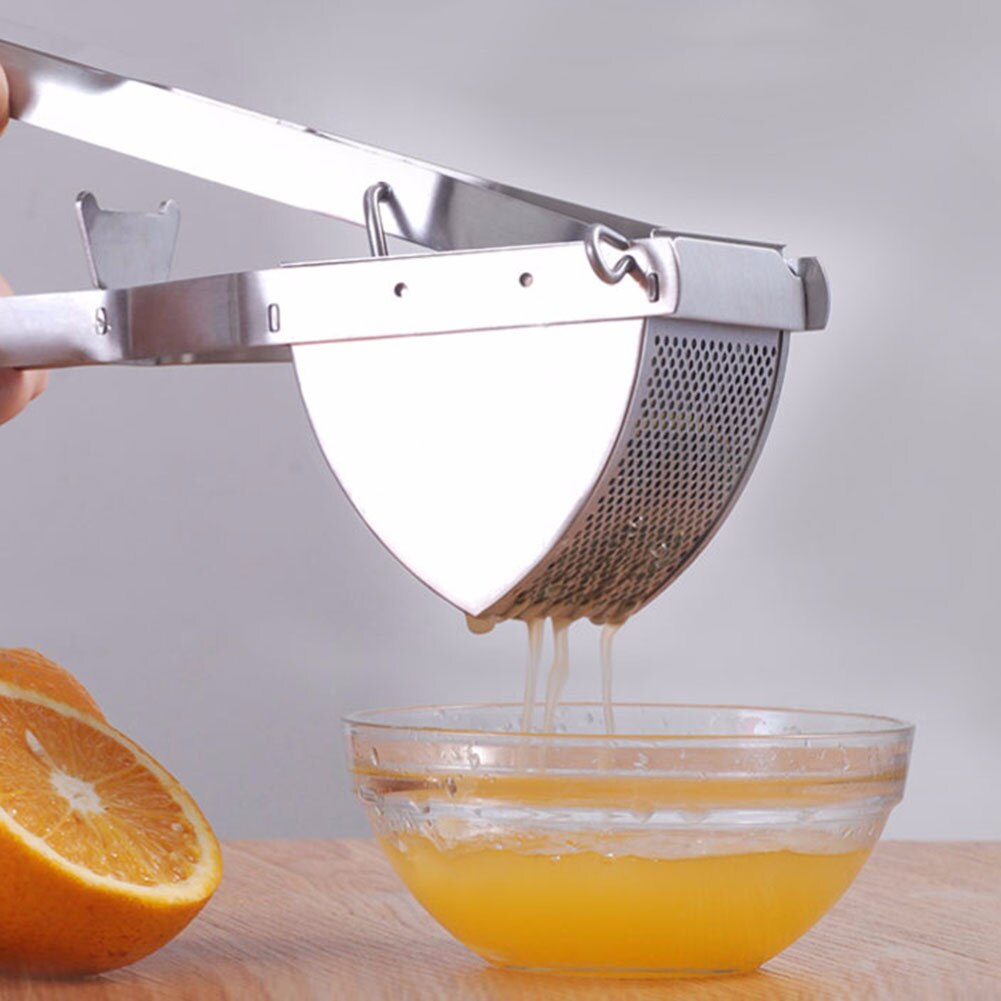 Manual Stainless Steel Mashed potatoes Lemon Squeezer Fruit Press Machine Kitchen Tools Accessory