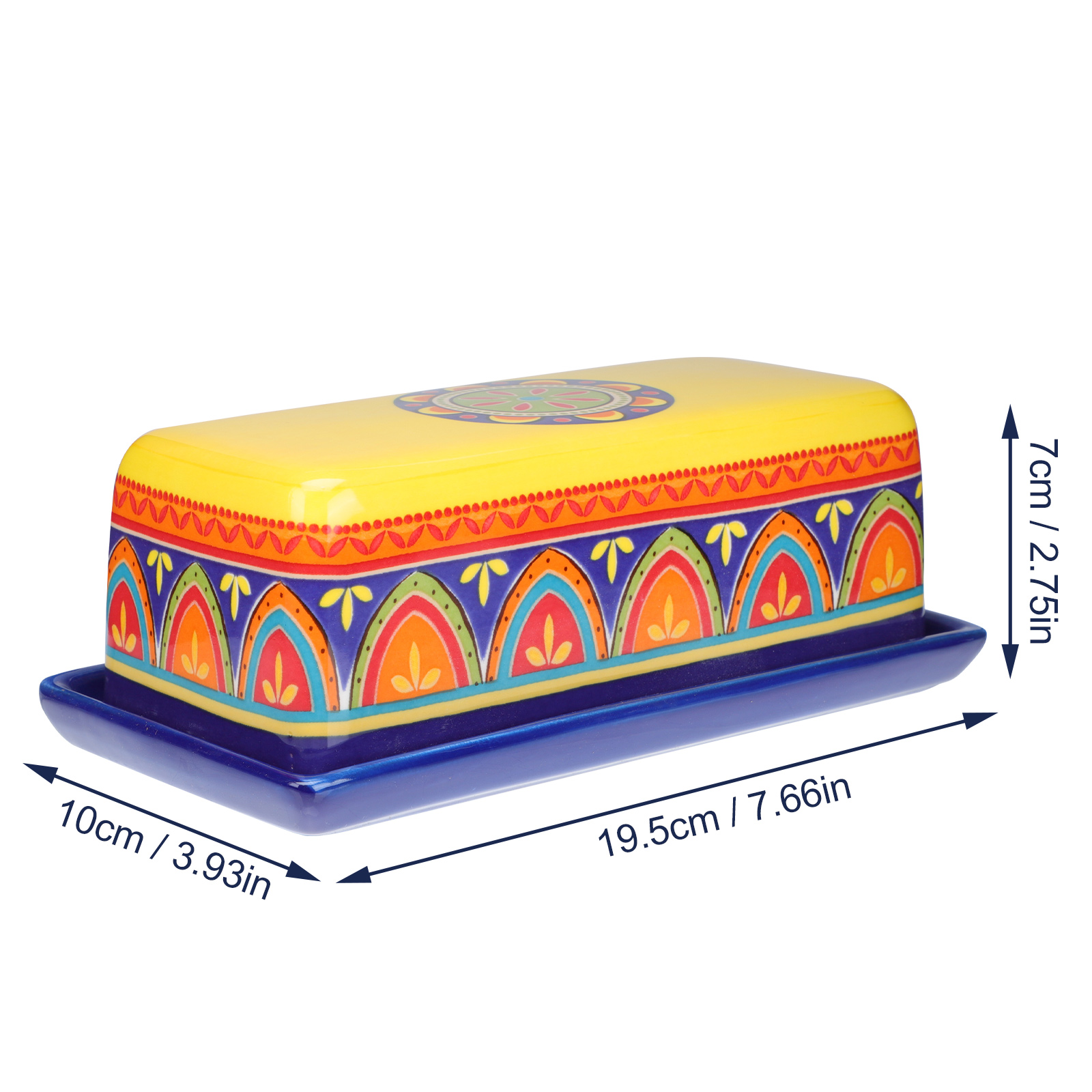 Boîte à fromage rectangulaire en céramique, conteneur à beurre ménager 1 pièce