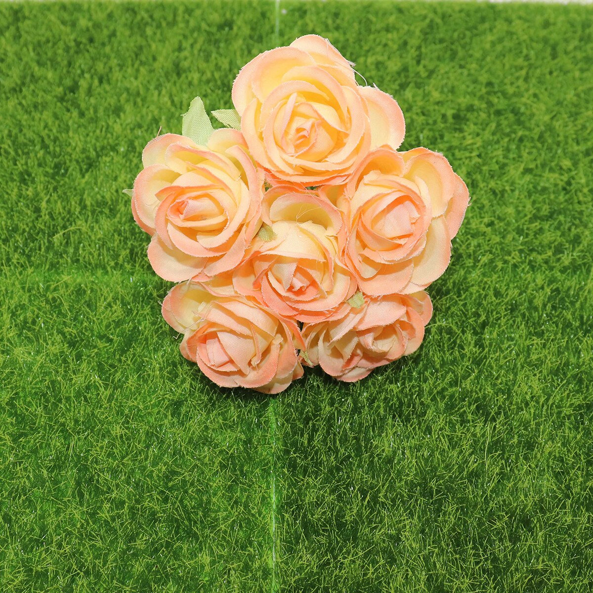 6 stuks kunstbloemen zijden roos boeket bruiloft home party decoratie DIY bloem muur plakboek geschenkdoos ambachten: 4