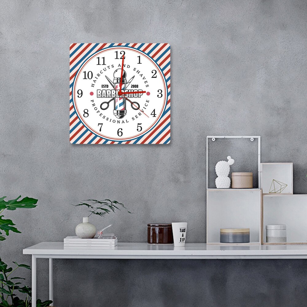 Red and blue Diagonal Lines Pattern Barber Pole Vi... – Grandado