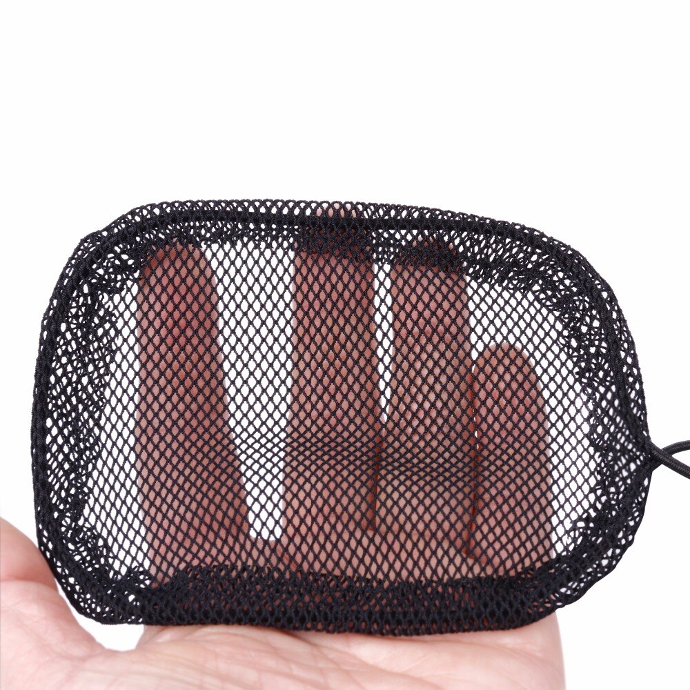 13cm*9.5cm material för bulltillverkning 1 st/lot hästsvanstillverkningsnät elastiskt hårnät med guleless hårnät peruk liner