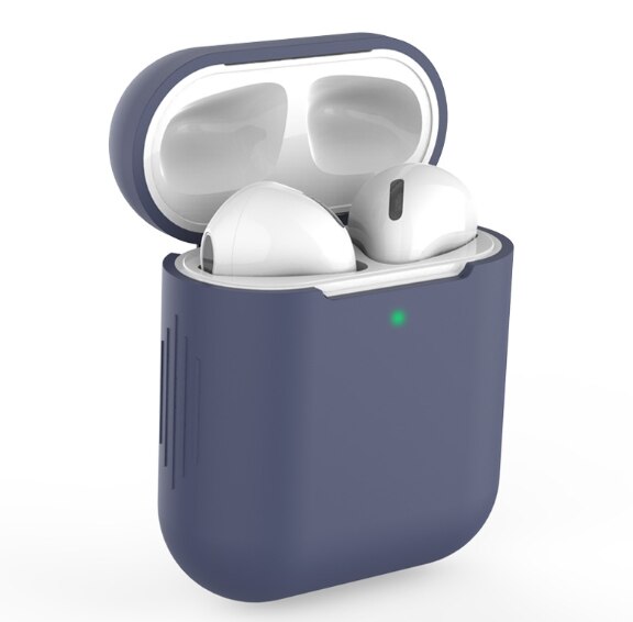 Funda de silicona para Apple Airpods Pro, funda inalámbrica con Bluetooth para Airpods 1 y 2, funda para auriculares para funda protectora de Airpods: 02 Lavender Purple