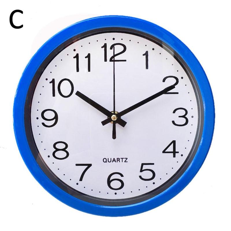 8 Inch Round Quartz Wall Clock Glow In Dark Bedroom Kitchen Clocks Quartz Silent Sweep: C