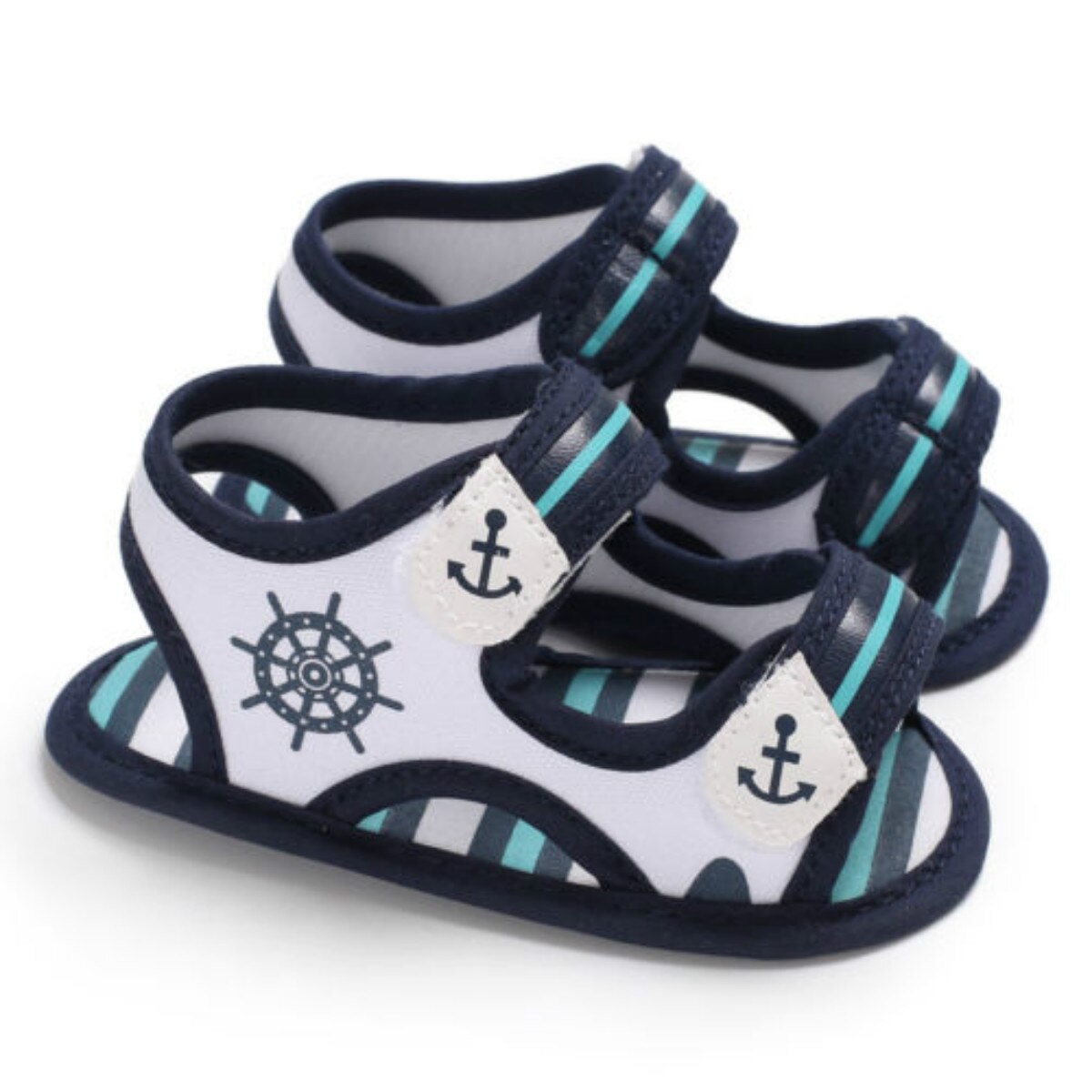 0-18M Zomer Sandalen Peuter Baby Meisjes Jongens Unisex Casual Print Soft Sole Anti-Slip Sneakers Flats sandalen