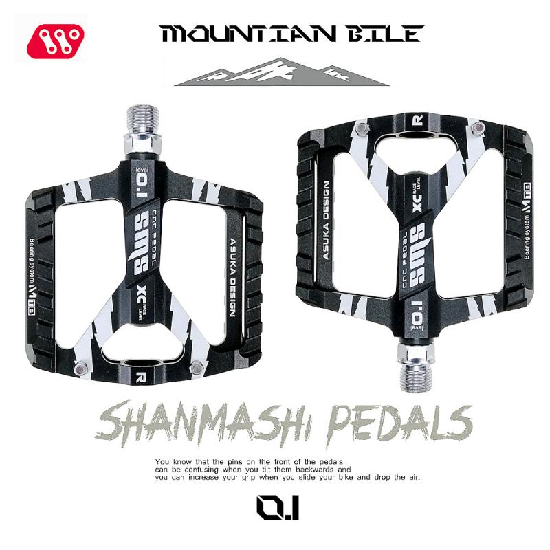 Pedais de bicicleta plana mtb rolamentos estrada pedais mtb mountain bike ciclismo pedais de largura acessórios da bicicleta parte livramento dropshipping