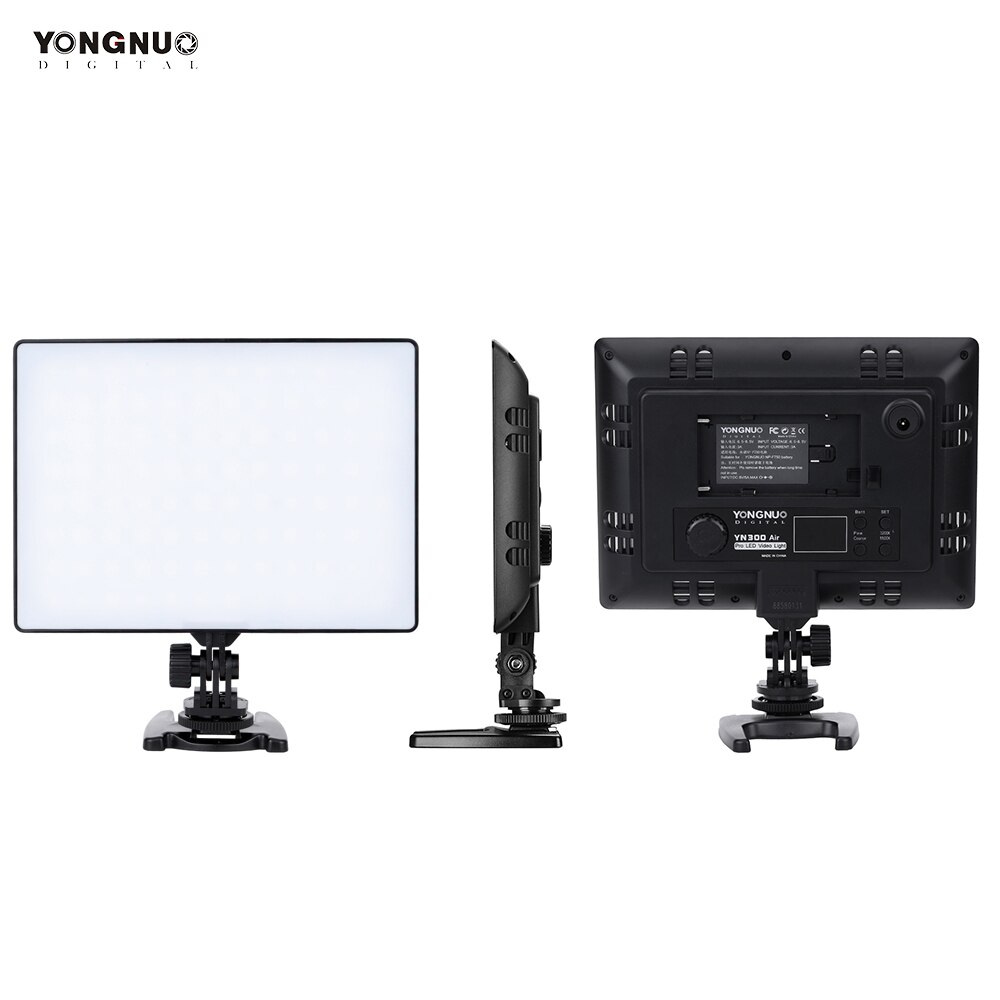 Yongnuo  yn300 air pro led kamera videolys 3200-5500k fotograferingslys for canon nikon pentax sony olympus kamera videolys
