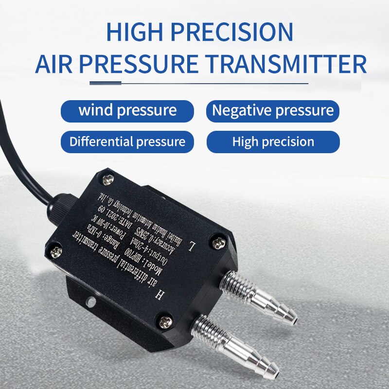 0-10v Different Pressure Transducer 4-20mA Pressure Difference Transmitter rs485 Micro Pressure Differential Sensor transmitter