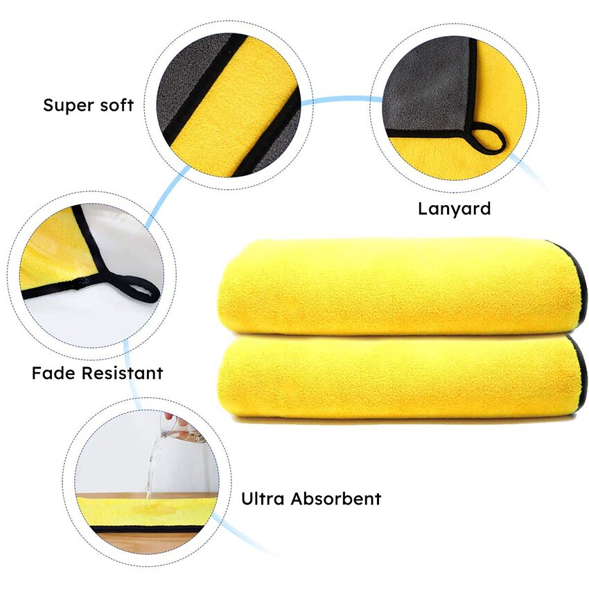 Pet Bath Towel Soft Microfiber Strong Absorbing Water Dog Towels For Small Dogs Cats Golden Retriever Teddy General Pet Products