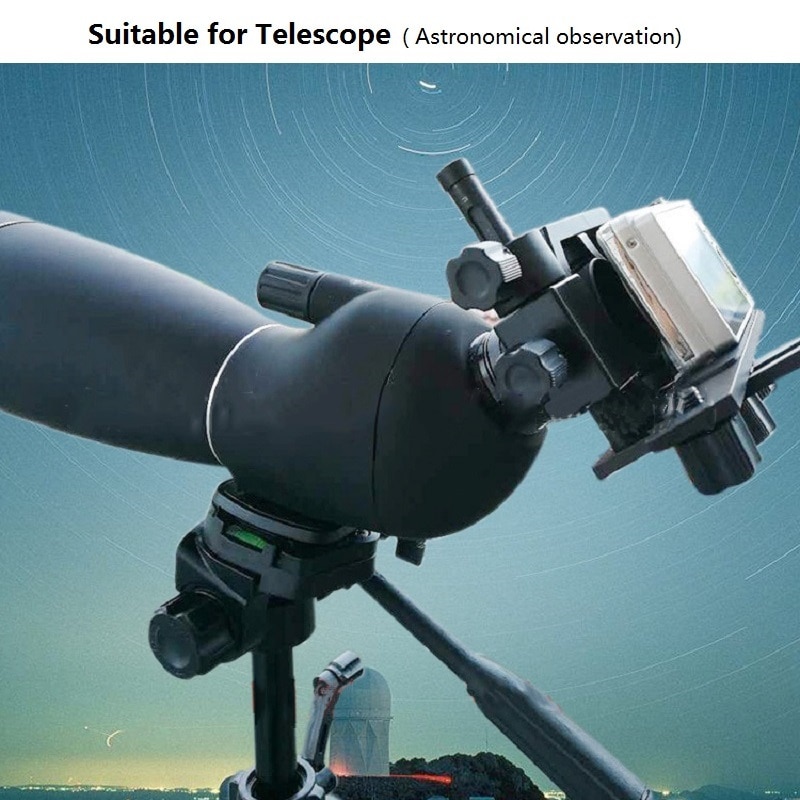 Universal Digital Camera Cell Phone Bracket Support Holder Metal Mount Spotting Scopes Telescope Microscope Monocular Adapter