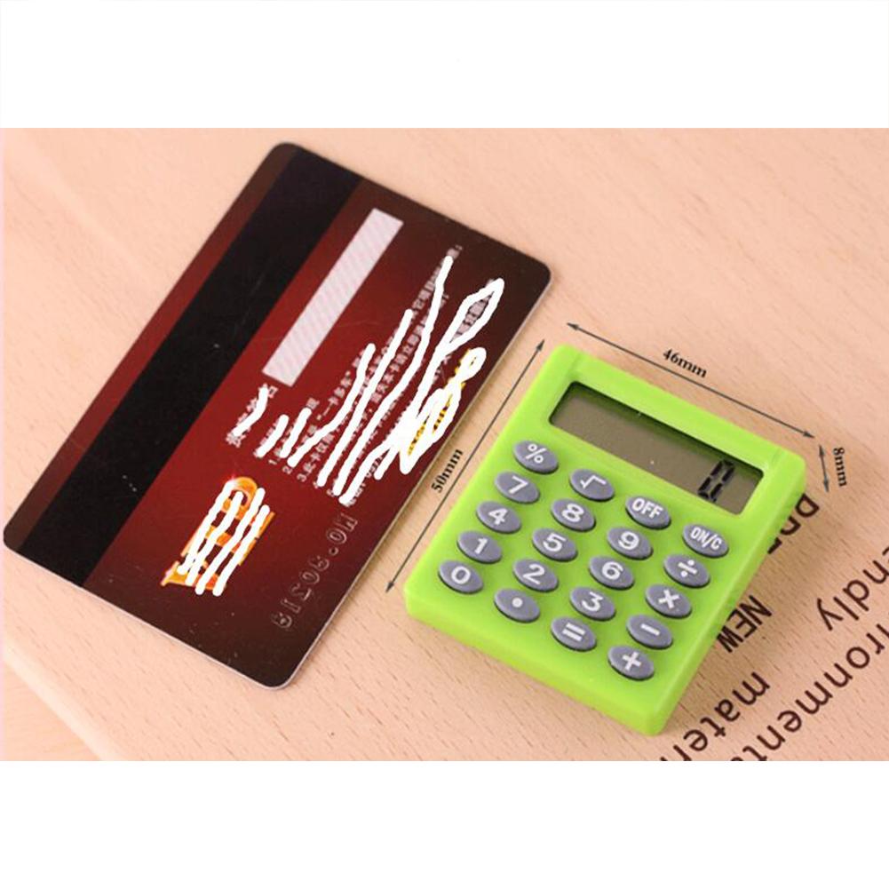 Portable Digit Calculator Mini Calculator Pocket Display Computer Ultra-thin Small Square Arithmetic Calculator School Supplies
