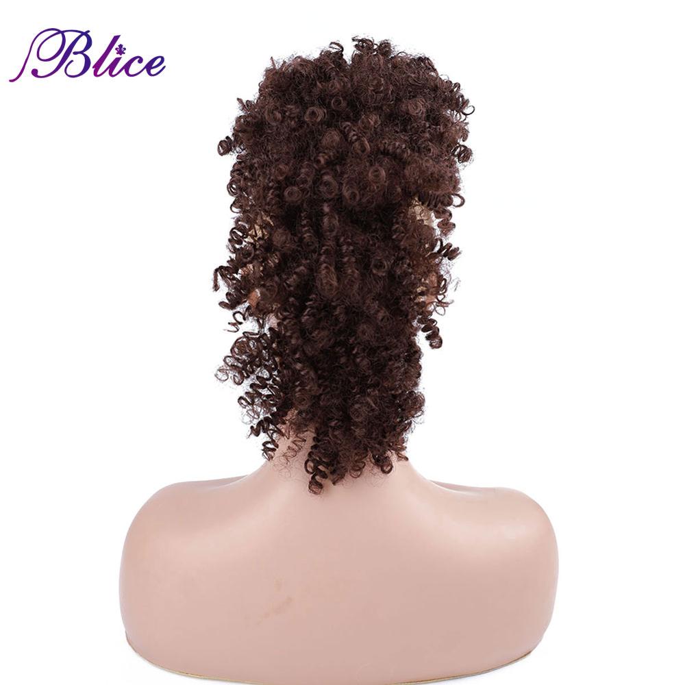 Blice – perruque Mohawk synthétique bouclée, bouffante haute, Chignon devant à derrière, courte, Punk, pour femmes, 90 pouces: # 33