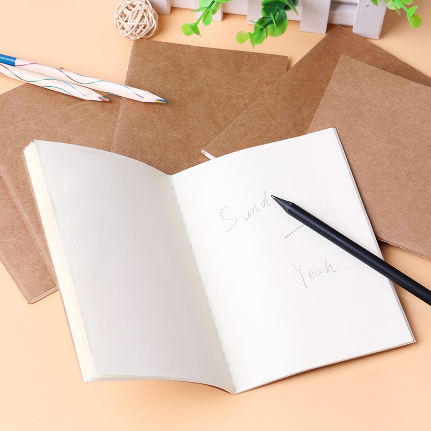 1 PC Notebook Diary Paper Blank Notepad Sketch Graffiti Notebook for Drawing Painting Office School Stationery