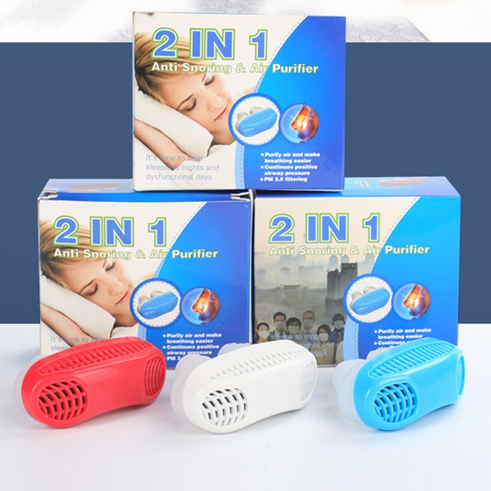 Aération Micro ronflement dispositif Anti ronflement purificateur outil pince-nez apnée arrêter ronflement aide bouchon