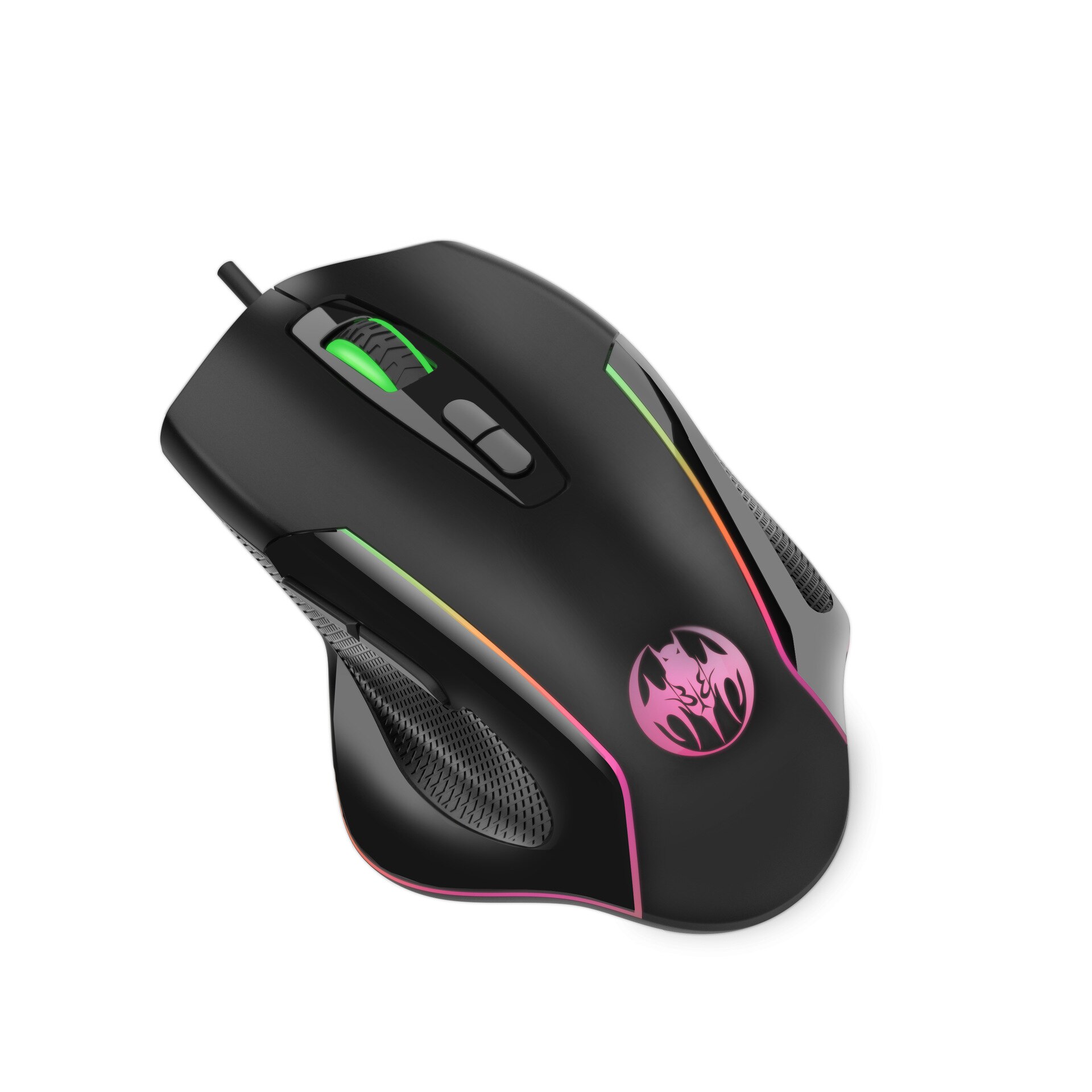 Przewodowa mysz do gier LED 6400 DPI komputer USB mysz dla graczy RGB myszy X7 Silent Mause z podświetleniem kabel do komputera Laptop: Default Title