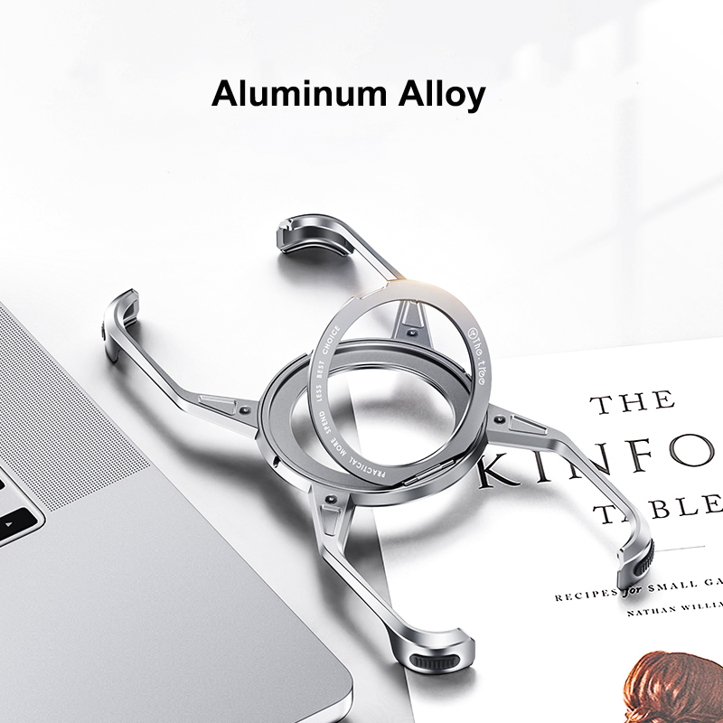 Beeasy pour Coque iPhone 15, Compatible avec MagSafe, Magnétique Case [Metal Béquille+2