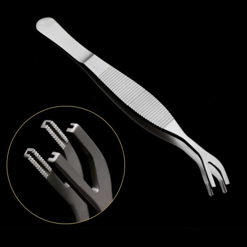 Notched Forceps Cartilage tweezers double stainless steel 12.5cm s... – Grandado