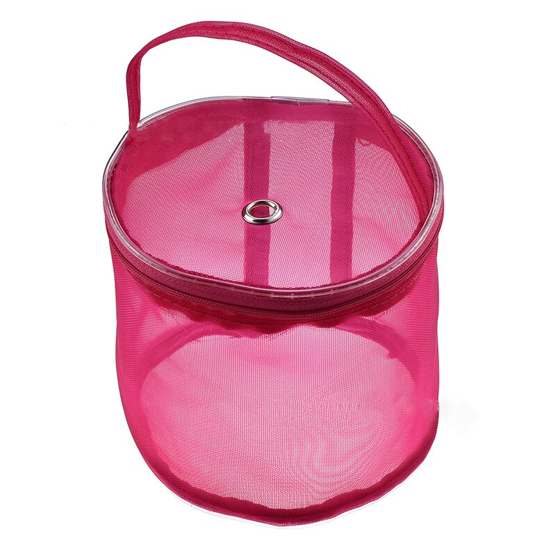 Sac rond pour fils à tricoter | Sac rond à tricoter, aiguilles à tricoter, fil, fourre-tout organisateur bricolage, panier de rangement de laine, accessoires d'outils de couture: RS