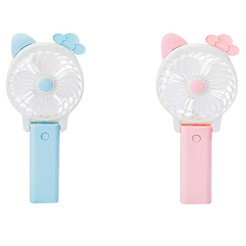Mini Cartoon Hand-Held Usb Electric Fan Foldable Student Fan Portable Field Activity Outing Cooling Mini Fan