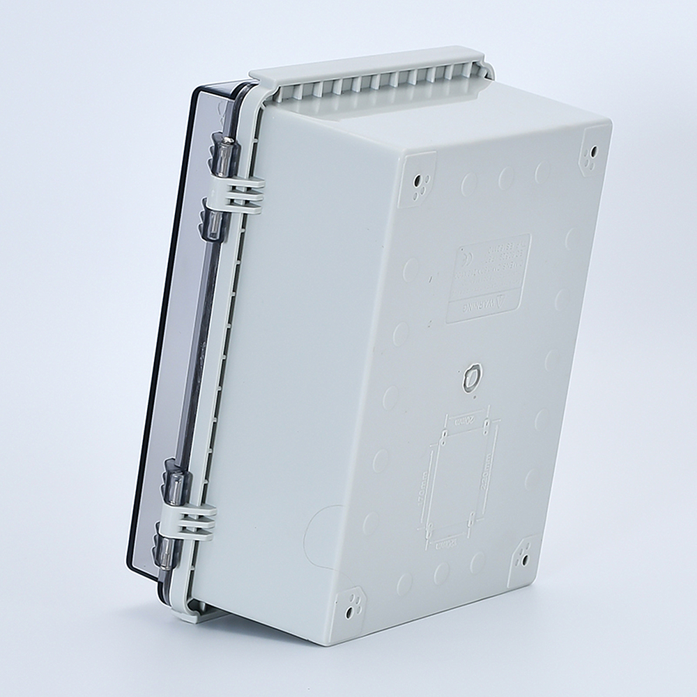 IP67 Waterproof Gray/Transparent Cover Enclosure Junction Box ABS Plastic Outdoor Electronic Instrument Hinge Case Fast